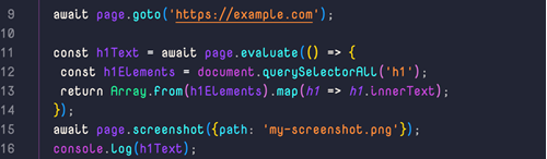 scraping <h1> tags