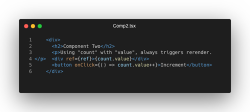 Code example